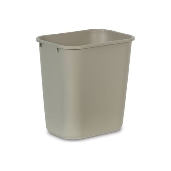 Rubbermaid Commercial 2818QT Wastebasket FG295600BEIG - main